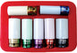 Astro Pneumatic 7pc. Impact Socket Set - Chrome Protective Plastic Sleeves and Shallow Broach - manufacturer part 7870