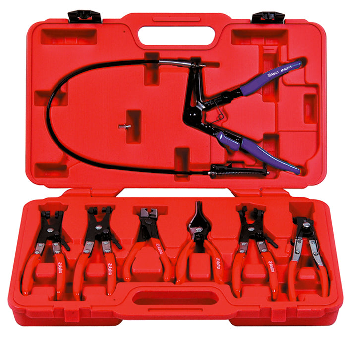 Astro Pneumatic 7pc. Hose Clamp Pliers Assortment Kit - manufacturer part 9406
