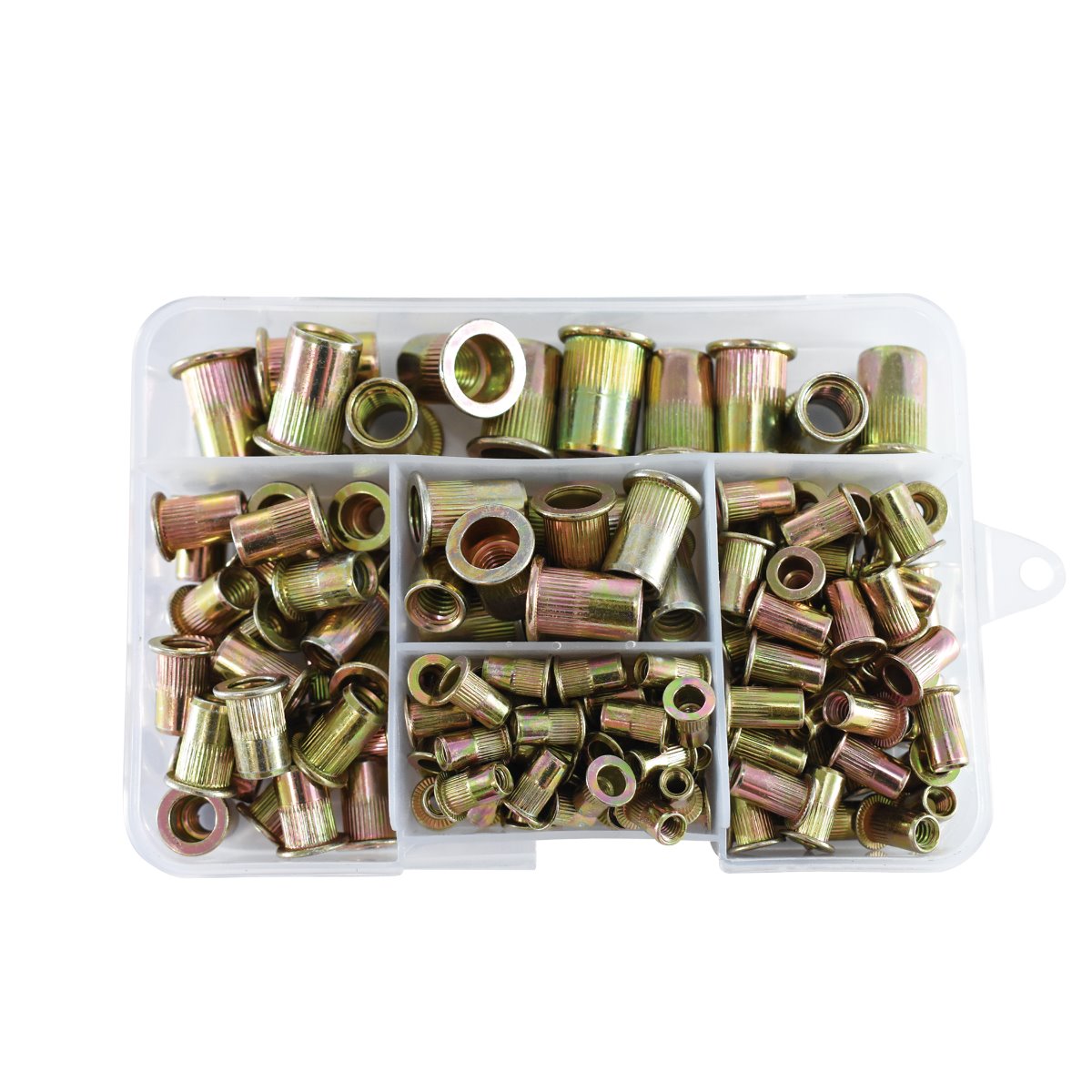 Astro Pneumatic 120pc Steel Rivet Nut Assortment - SAE - manufacturer part RN120