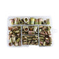 Astro Pneumatic 120pc Steel Rivet Nut Assortment - SAE - manufacturer part RN120