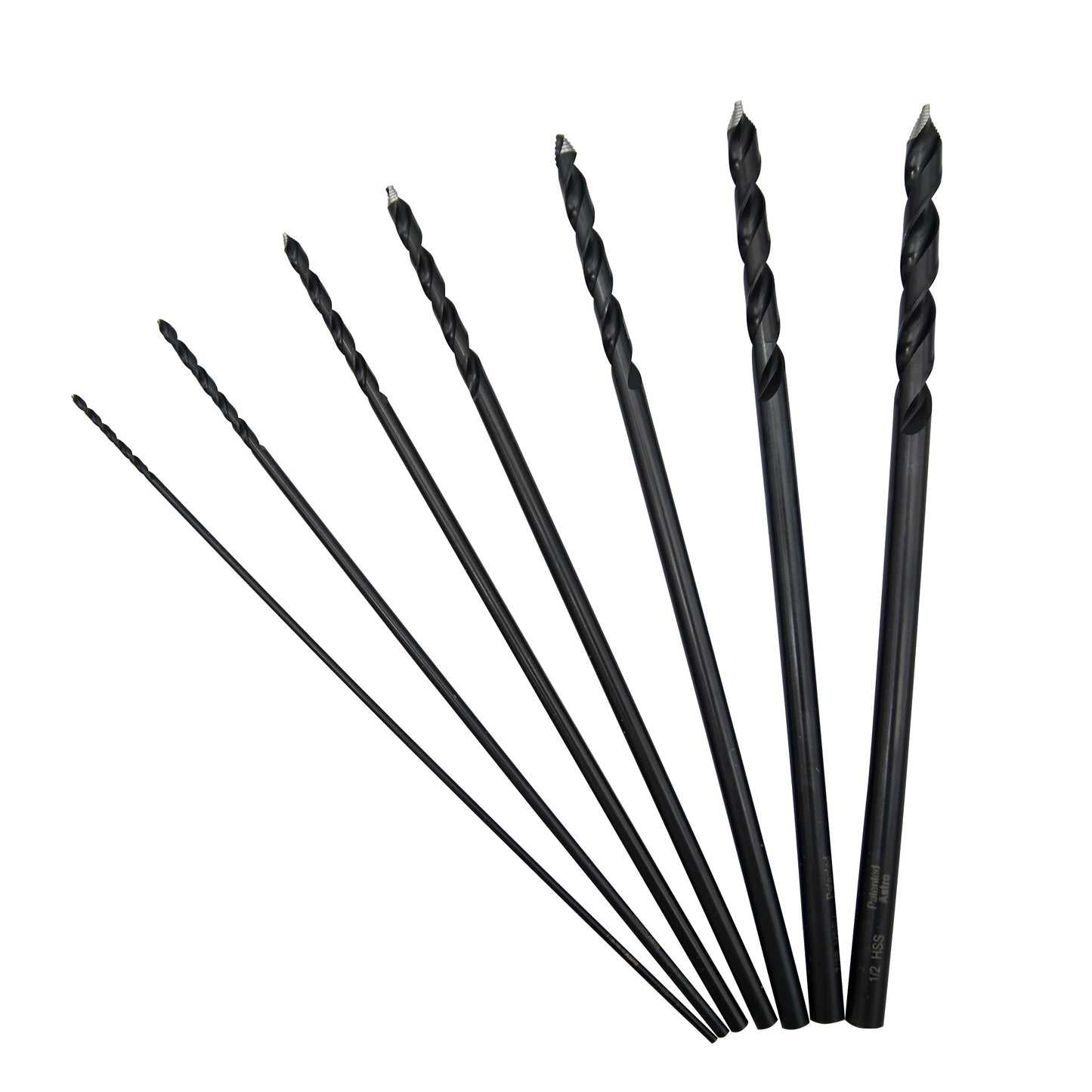 Astro Pneumatic ONYX 7-Piece TurboStep Aircraft Extension Length Drill Bit Set - manufacturer part TS7
