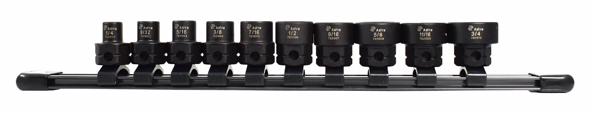 Astro Pneumatic 10pc 3/8" Drive Nano Impact Sockets - SAE - manufacturer part 78310