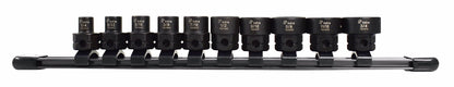 Astro Pneumatic 10pc 3/8" Drive Nano Impact Sockets - SAE - manufacturer part 78310