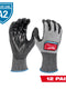 Milwaukee 12 Pair Cut Level 2 High Dexterity Polyurethane Dipped Gloves - L — 48-73-8722B