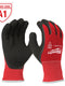 Milwaukee Cut Level 1 Winter Dipped Gloves - M — 48-22-8911