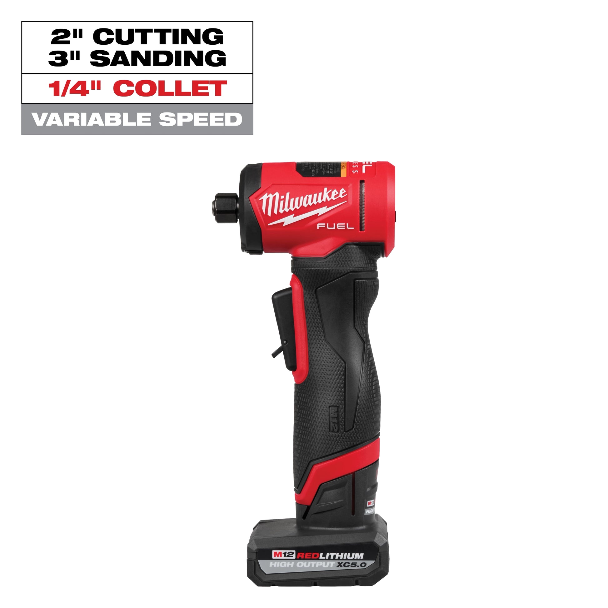 Milwaukee M12 FUEL™ 1/4" Right Angle Die Grinder Kit — 3485-22