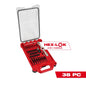 Milwaukee 38 PC SAE Tap & Die PACKOUT™ Set w/ HEX-LOK™ 2-in-1 Handle — 49-22-5604