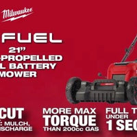 Milwaukee M18 FUEL™ 21" Self-Propelled Dual Battery Mower Kit — 2823-22HD