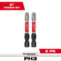 Milwaukee SHOCKWAVE™ Impact Duty 2" PH3 Bit (2 Pk) — 48-32-4963