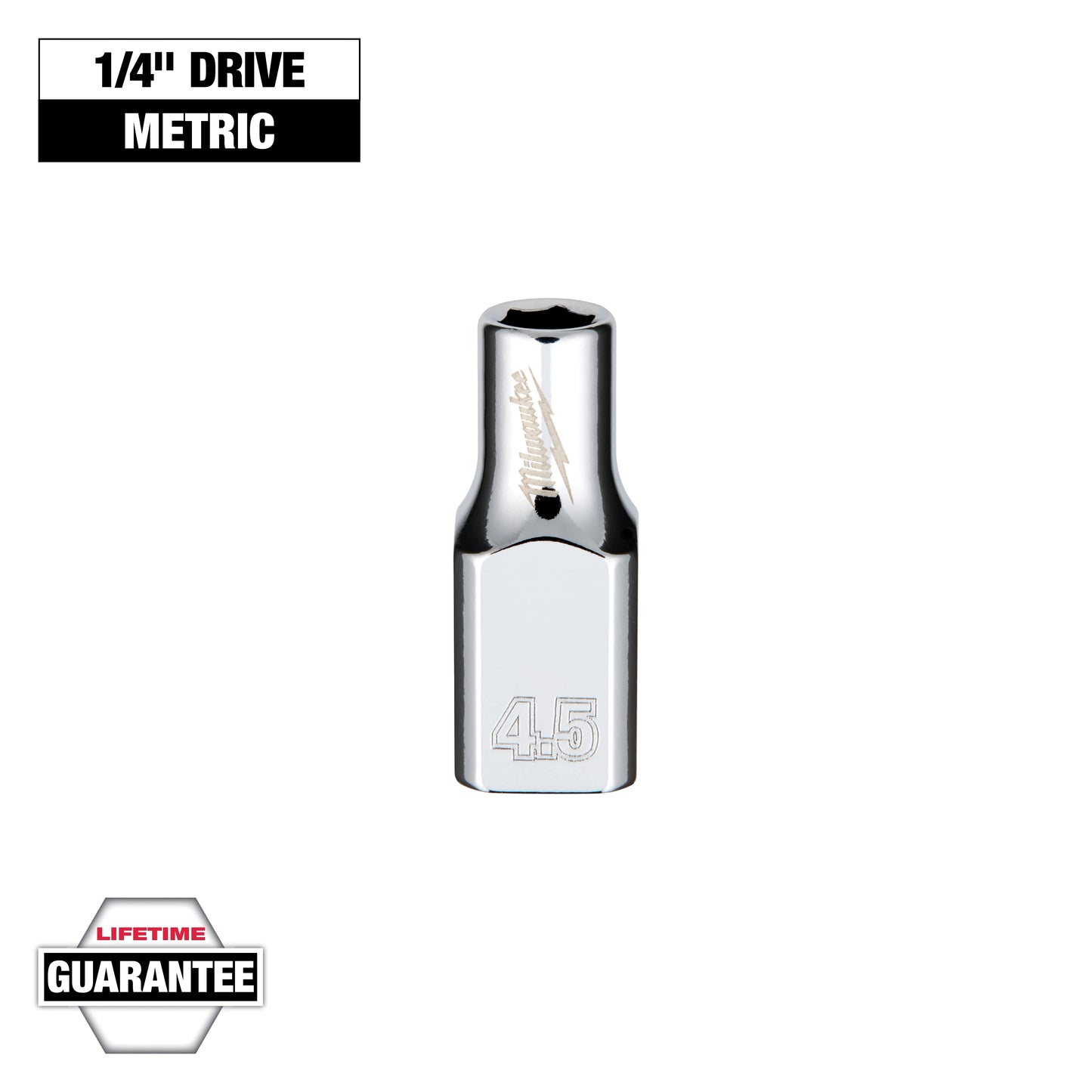 Milwaukee 1/4" Drive 4.5mm Socket — 45-34-4001