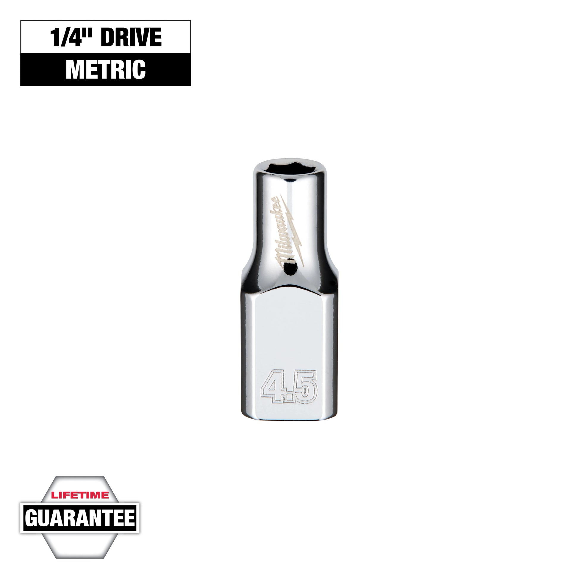 Milwaukee 1/4" Drive 4.5mm Socket — 45-34-4001