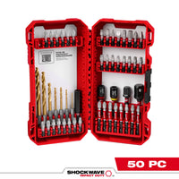 Milwaukee 50 PC SHOCKWAVE™ Impact Duty Drill & Drive Set – 50 PC — 48-32-4013