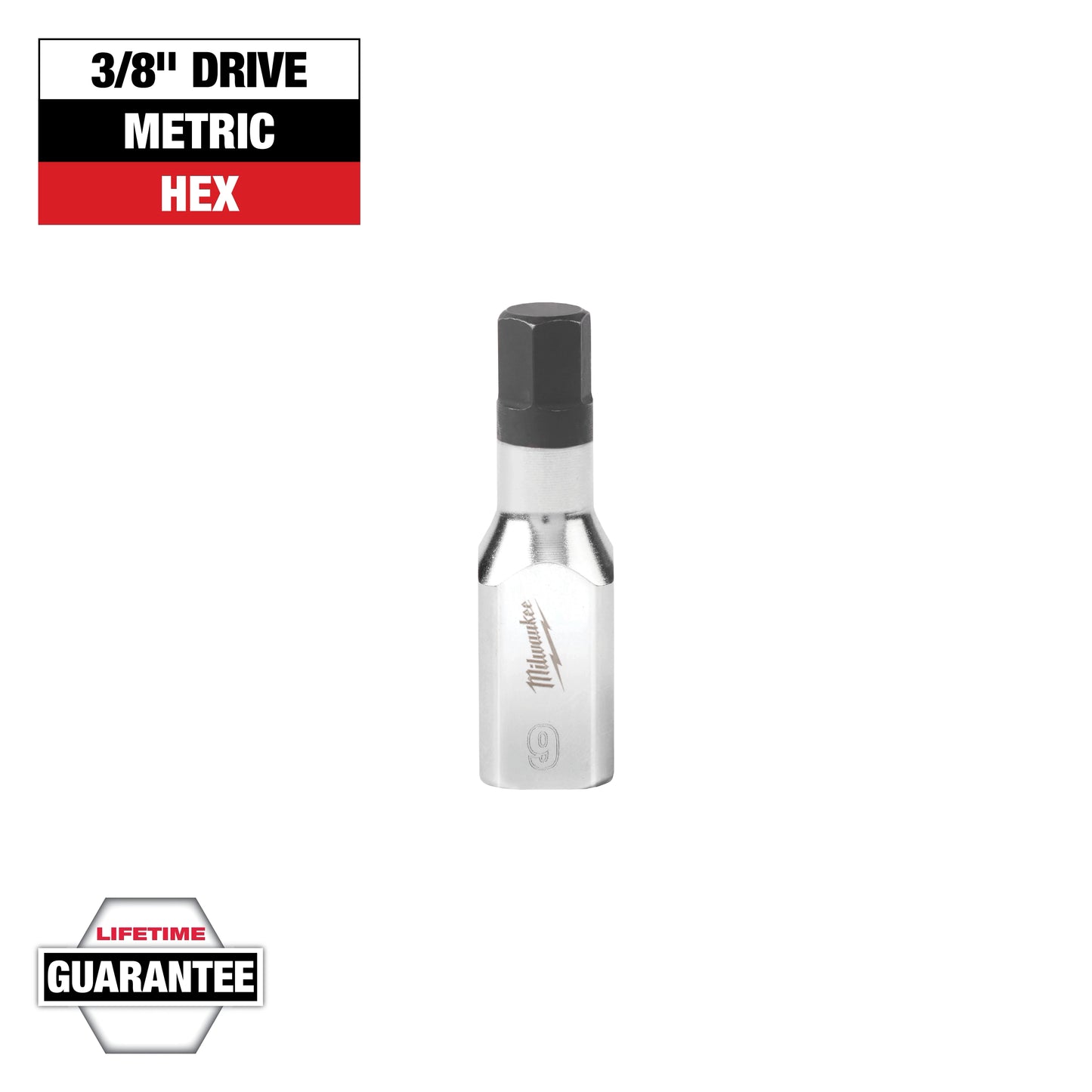 Milwaukee 3/8" Drive 9mm Hex Bit Socket — 45-34-1055