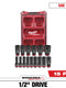 Milwaukee 15 PC SHOCKWAVE™ Impact Duty Socket 1/2” Drive SAE Set with PACKOUT™ — 49-66-6802