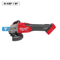 Milwaukee M18 FUEL™ 4-1/2" / 5" Braking Grinder w/ ONE-KEY™ Slide Switch, Lock-On — 2883-20