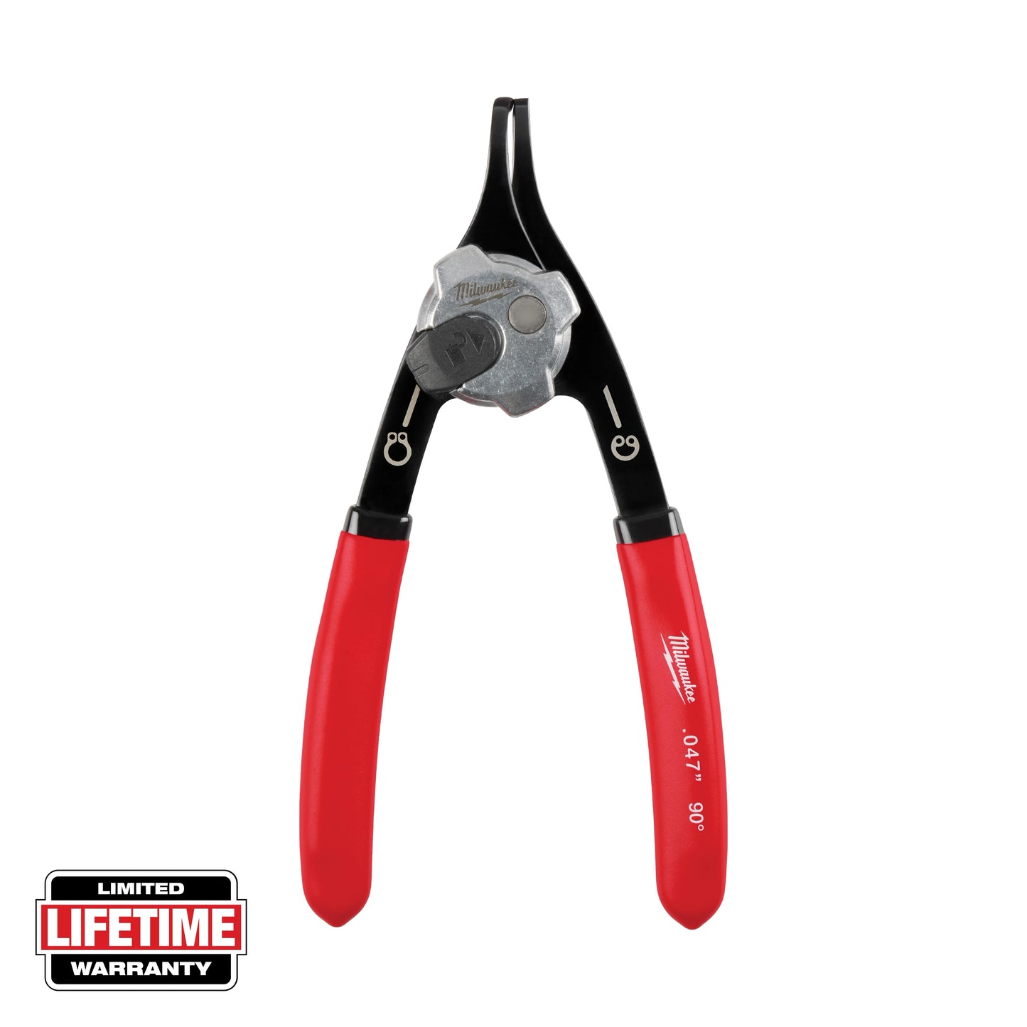 Milwaukee .047" Convertible Snap Ring Pliers - 90° — 48-22-6535