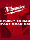 Milwaukee M12 FUEL™ 18 Gauge Compact Brad Nailer — 2541-20
