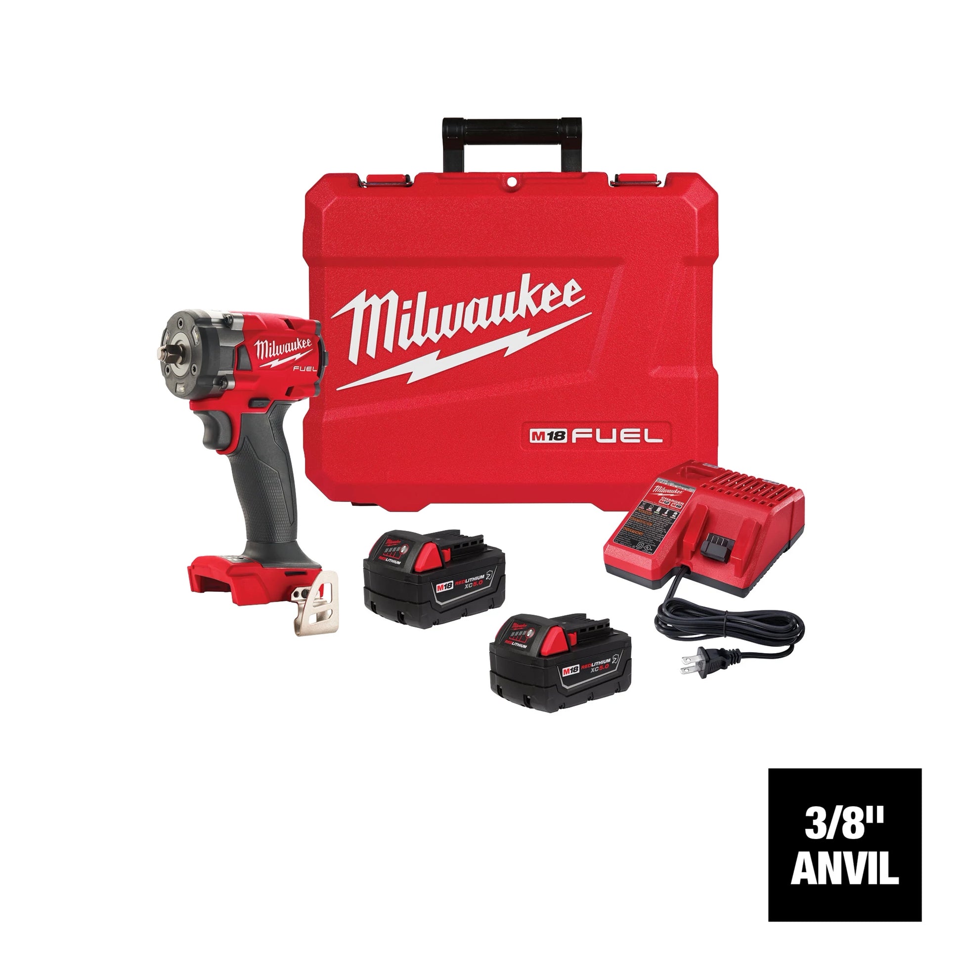 Milwaukee M18 FUEL™ 3/8 " Compact Impact Wrench w/ Friction Ring Kit — 2854-22R