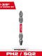 Milwaukee SHOCKWAVE™ PH2/SQ2 Impact Duty Double Ended Bit — 48-32-4311