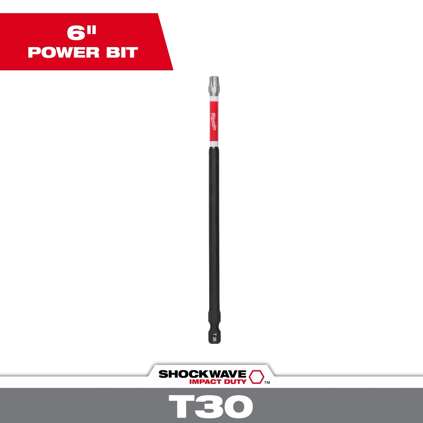 Milwaukee SHOCKWAVE™ Impact Duty 6" TORX® T30 Power Bit — 48-32-4290