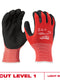 Milwaukee Cut Level 1 Nitrile Dipped Gloves - L — 48-22-8902