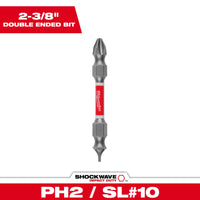 Milwaukee SHOCKWAVE™ PH2/SL #10 Impact Duty Double Ended Bit — 48-32-4310
