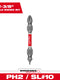 Milwaukee SHOCKWAVE™ PH2/SL #10 Impact Duty Double Ended Bit — 48-32-4310