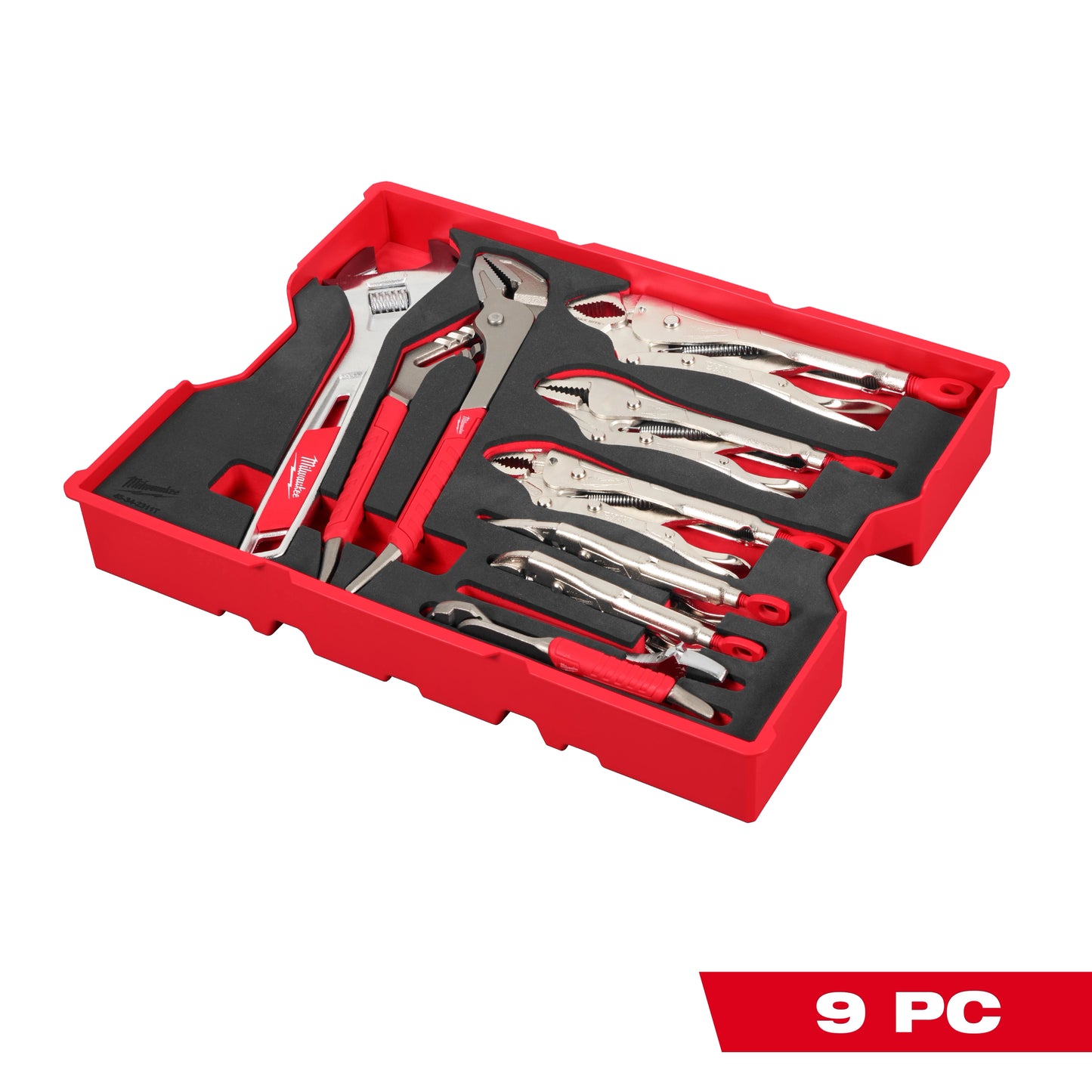 Milwaukee 9 pc. Pliers & Wrench Set with Tray for PACKOUT™ Drawers — 48-22-0160