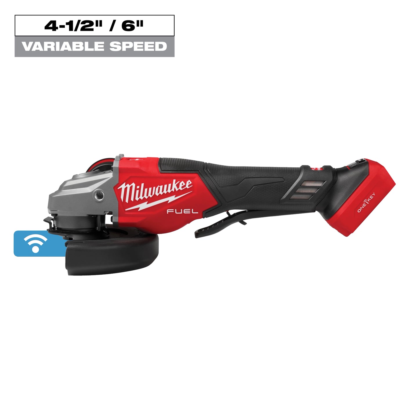Milwaukee M18 FUEL™ 4-1/2"-6" Variable Speed Braking Grinder, Paddle Switch w/ ONE-KEY™ — 3672-20