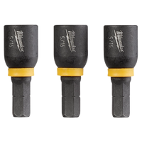 Milwaukee SHOCKWAVE™ Impact Duty 5/16” x 1" Insert Magnetic Nut Driver (3 PK) — 49-66-4513