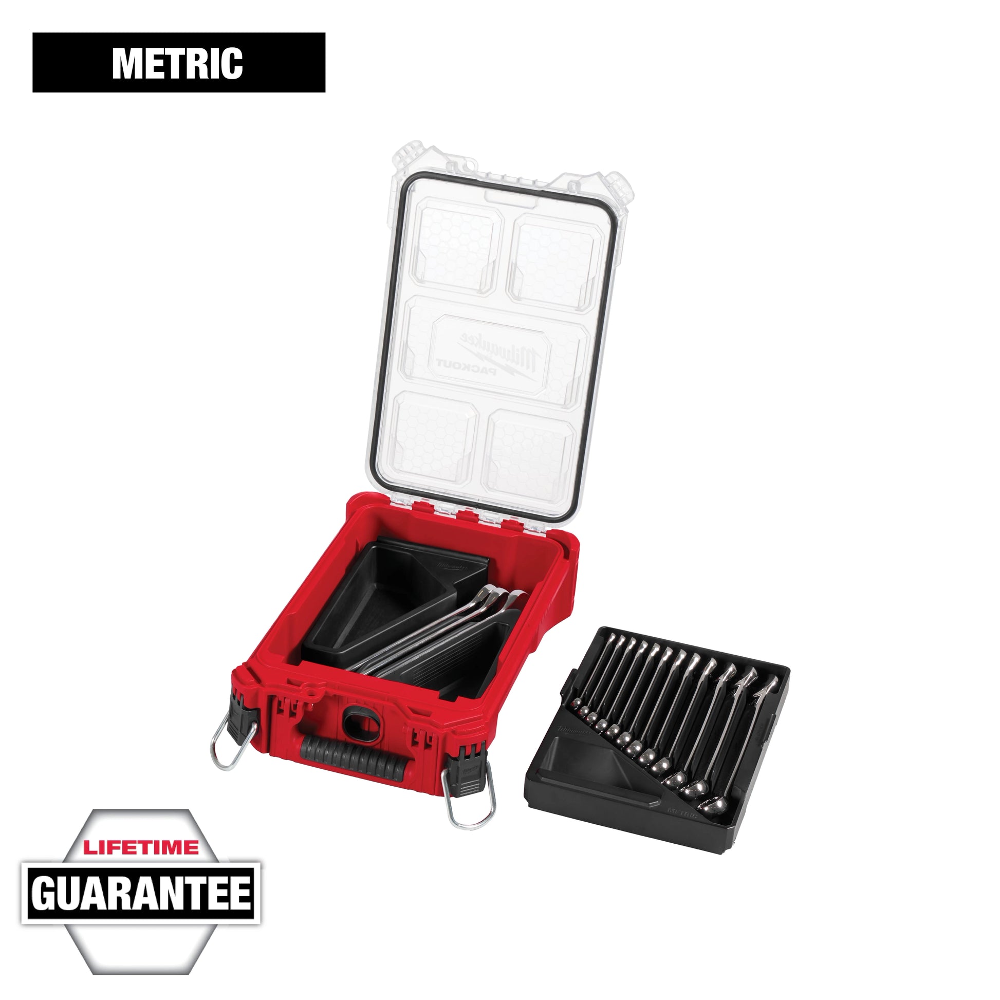 Milwaukee 15 pc Metric Combination Wrench Set with PACKOUT™ Compact Organizer — 48-22-9483