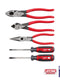Milwaukee 5 PC Dipped Grip Cutting Pliers & Cushion Grip Screwdrivers Set (USA) — MT500-5