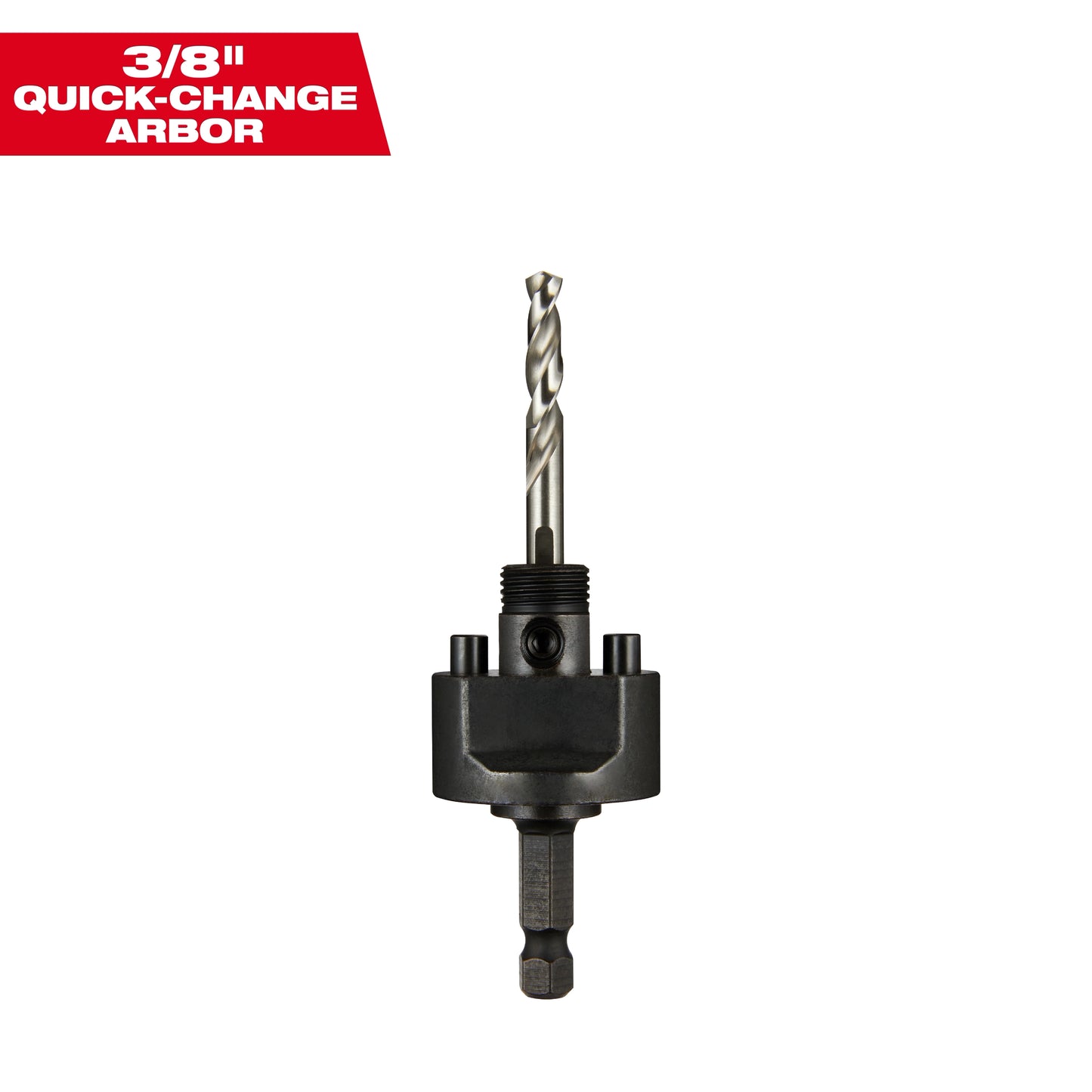 Milwaukee Large Thread Pull-Back Arbor 3/8" Shank — 49-56-7250