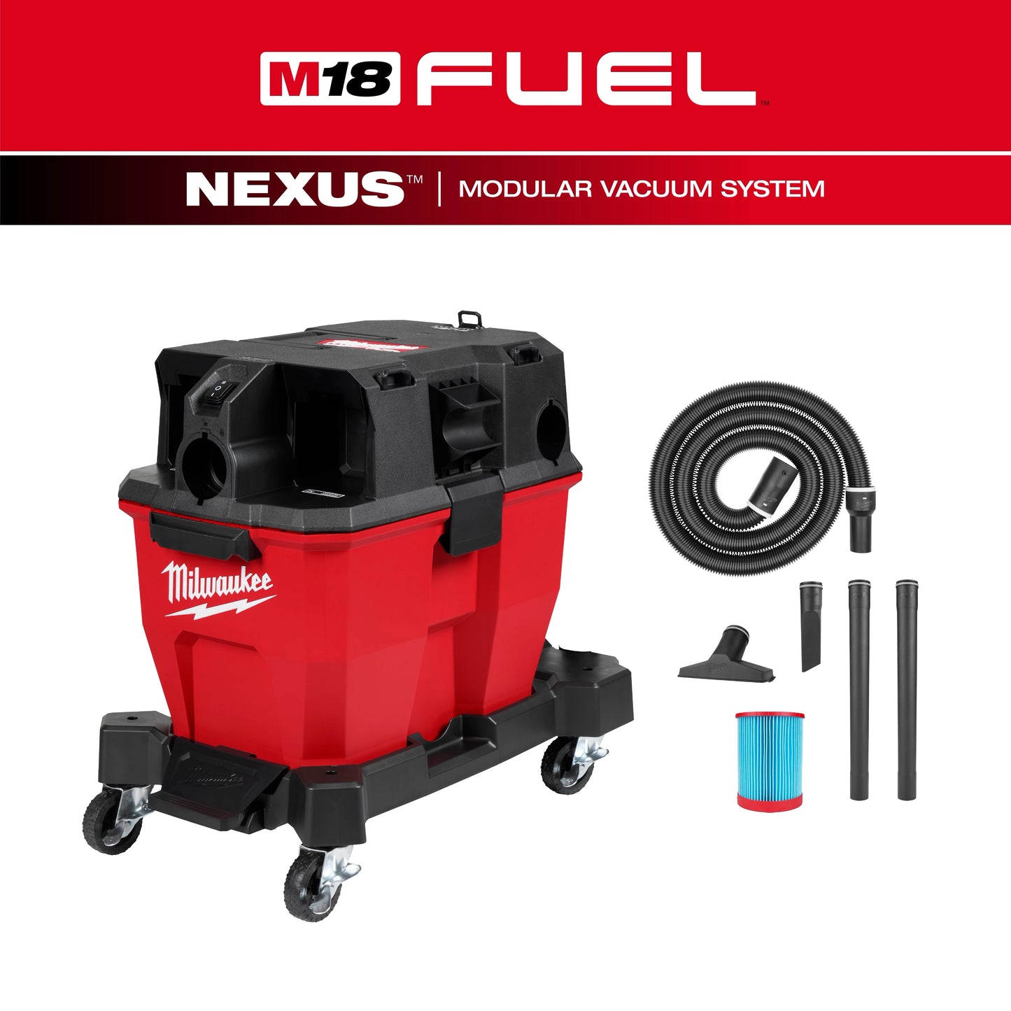 Milwaukee M18 FUEL™ NEXUS™ 9 Gallon Dual-Battery Wet/Dry Vacuum — 0920-20
