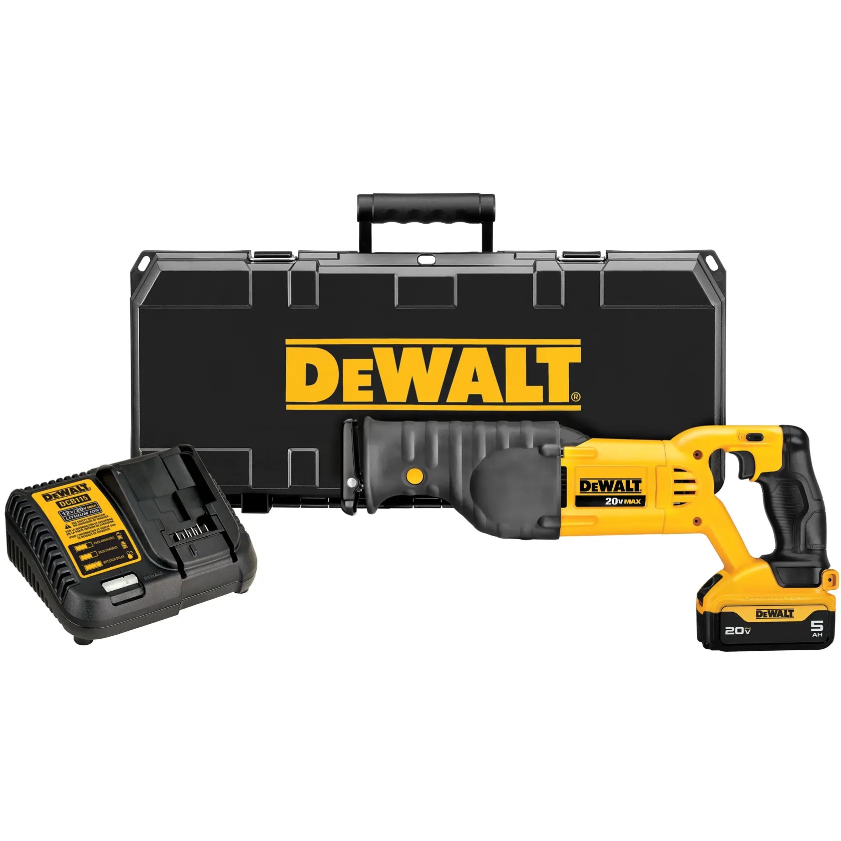 DEWALT 20V MAX* cordless reciprocating saw kit — DCS380P1