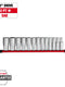 Milwaukee 13 pc 1/2” Drive 12-Point Deep Well SAE Socket Set — 48-22-9424