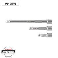 Milwaukee 3 pc 1/2” Drive Wobble Extension Set — 48-22-9352