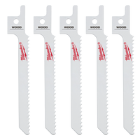 Milwaukee 3-1/2" 10 TPI SAWZALL® Blade for Wood Scroll (5 PK) — 49-00-5310