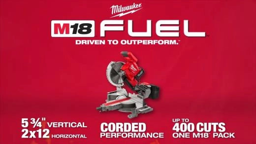 Milwaukee M18 FUEL™ Dual Bevel Sliding Compound Miter Saw — 2734-20