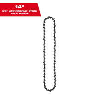Milwaukee 14" 3/8" LOW PROFILE™ Pitch, .043" Gauge Saw Chain — 49-16-2749