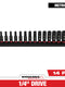 Milwaukee 14 PC SHOCKWAVE™ Impact Duty Metric Deep 6 Point Socket Set — 49-66-7003