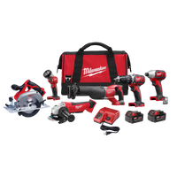 Milwaukee M18™ Cordless 6-Tool Combo Kit — 2696-26