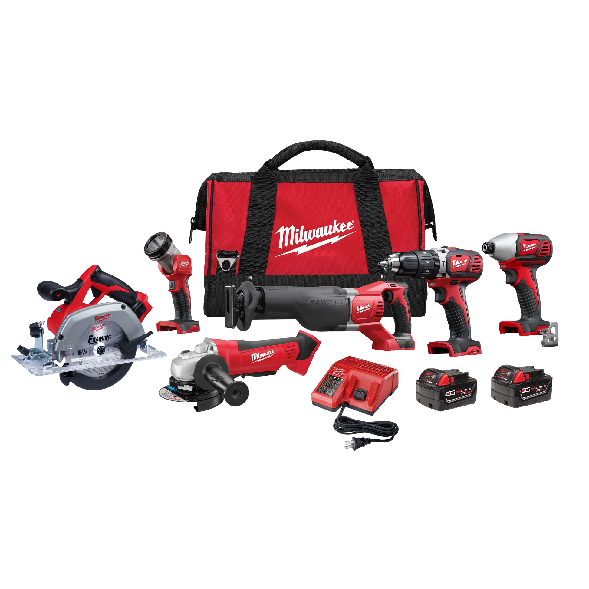 Milwaukee M18™ Cordless 6-Tool Combo Kit — 2696-26