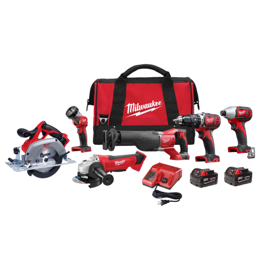 Milwaukee M18™ Cordless 6-Tool Combo Kit — 2696-26