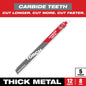 Milwaukee 12" 8 TPI TORCH™ with Carbide Teeth for Thick Metal SAWZALL® Blade (5 PK) — 48-00-5503
