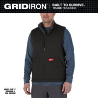 Milwaukee GRIDIRON™ Sherpa-Lined Vest - Black 3X — 801B-3X