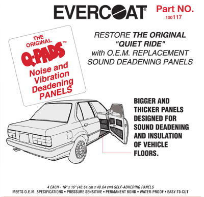 Evercoat Q-pads 16″ x 16″ 4 pads/pack – 100117