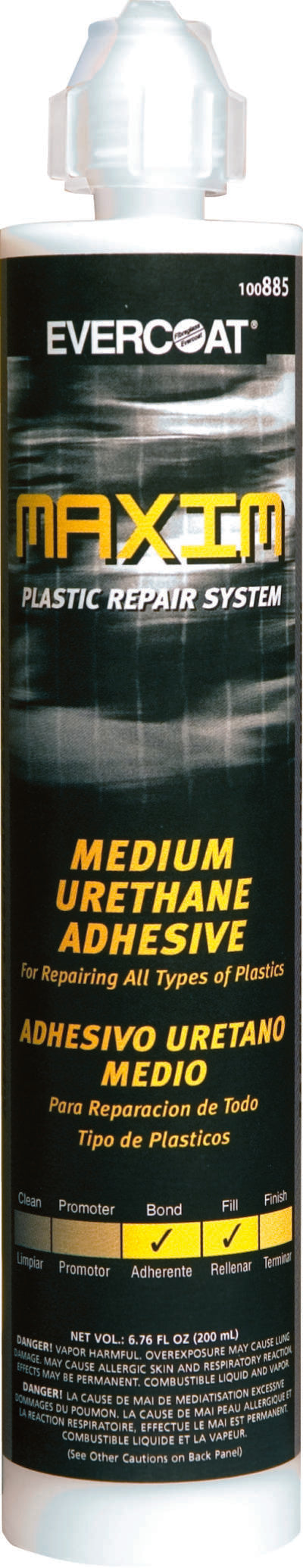 Evercoat Maxim Plastic Repair System Urethane Medium Beige · 250 mL · Bottle – 100885