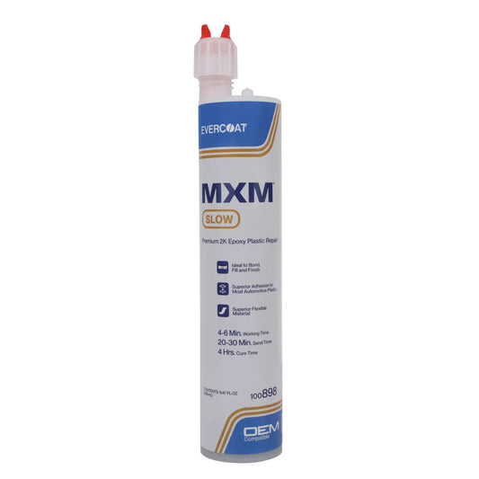 Evercoat MXM Slow Premium 2K Epoxy Plastic Repair Adhesive Black · 250 mL · Cartridge – 100898