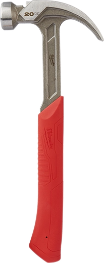 Milwaukee 20 oz Curved Claw Smooth Face Hammer — 48-22-9080
